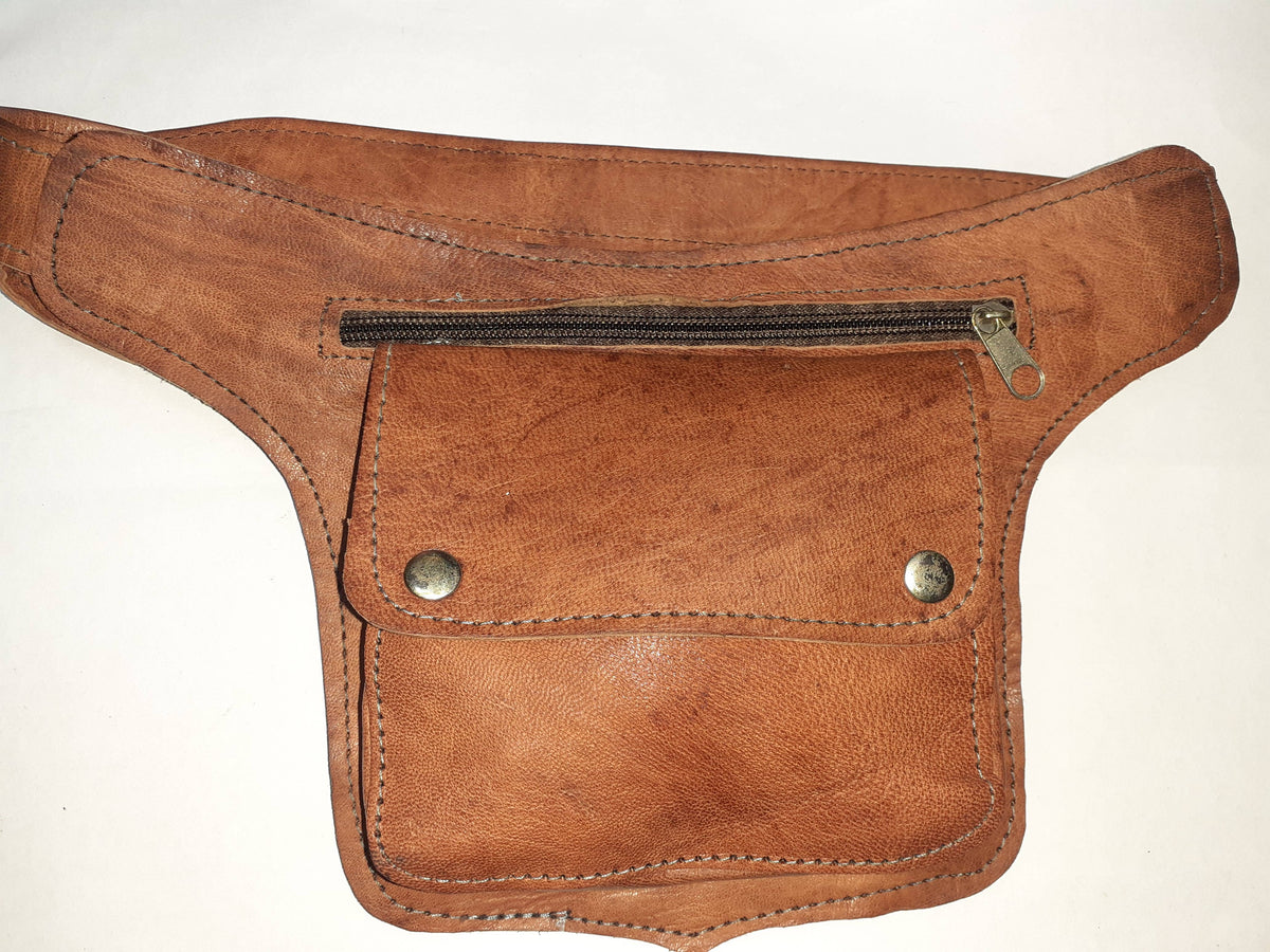Cartuchera de Cuero Artesanal — Bolso Mujer Minimalista