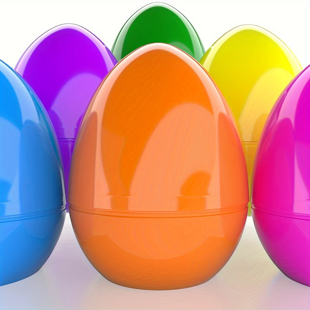6Pcs Assorted Colors Giant Fillable Easter Eggs