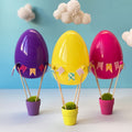 6Pcs Assorted Colors Giant Fillable Easter Eggs
