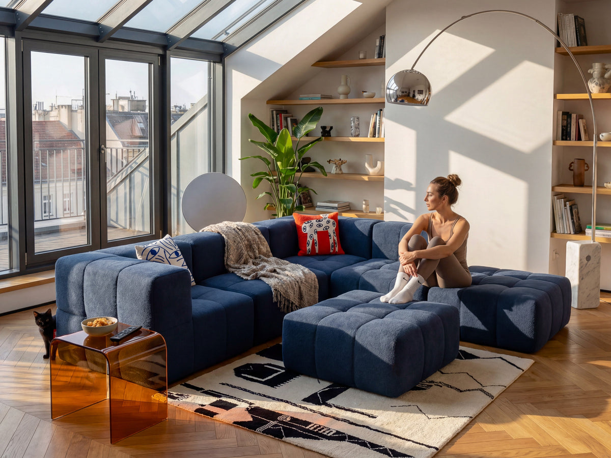 5-Piece Modular Sofa – Blue
