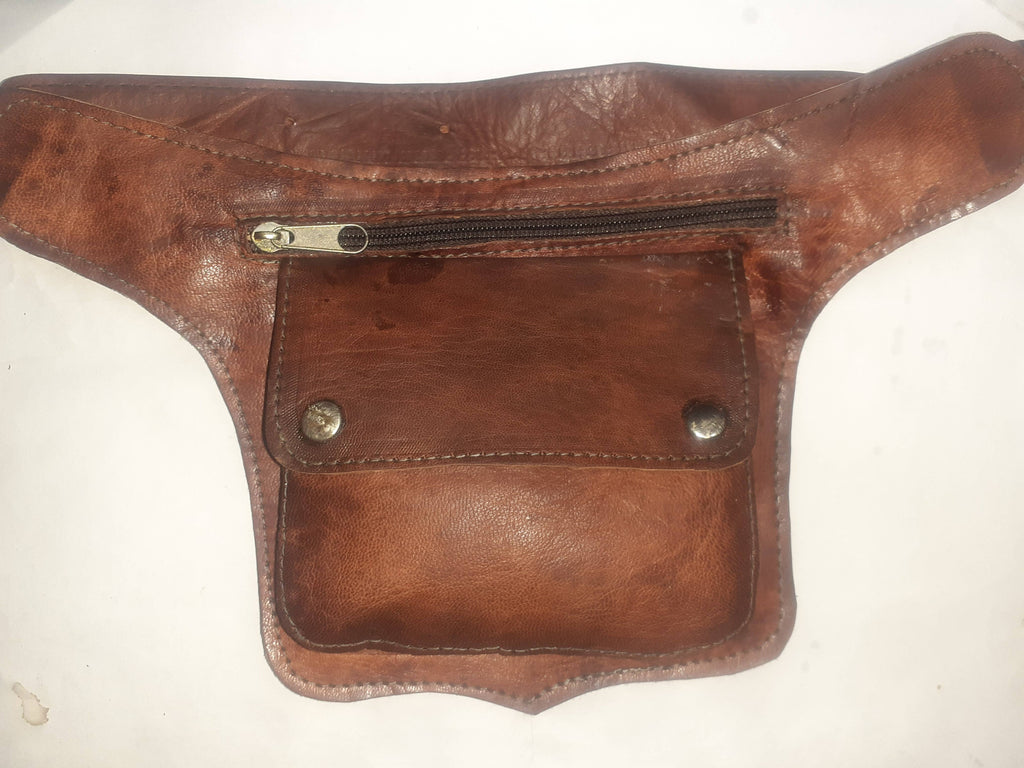 Cartuchera de Cuero Artesanal — Bolso Mujer Minimalista