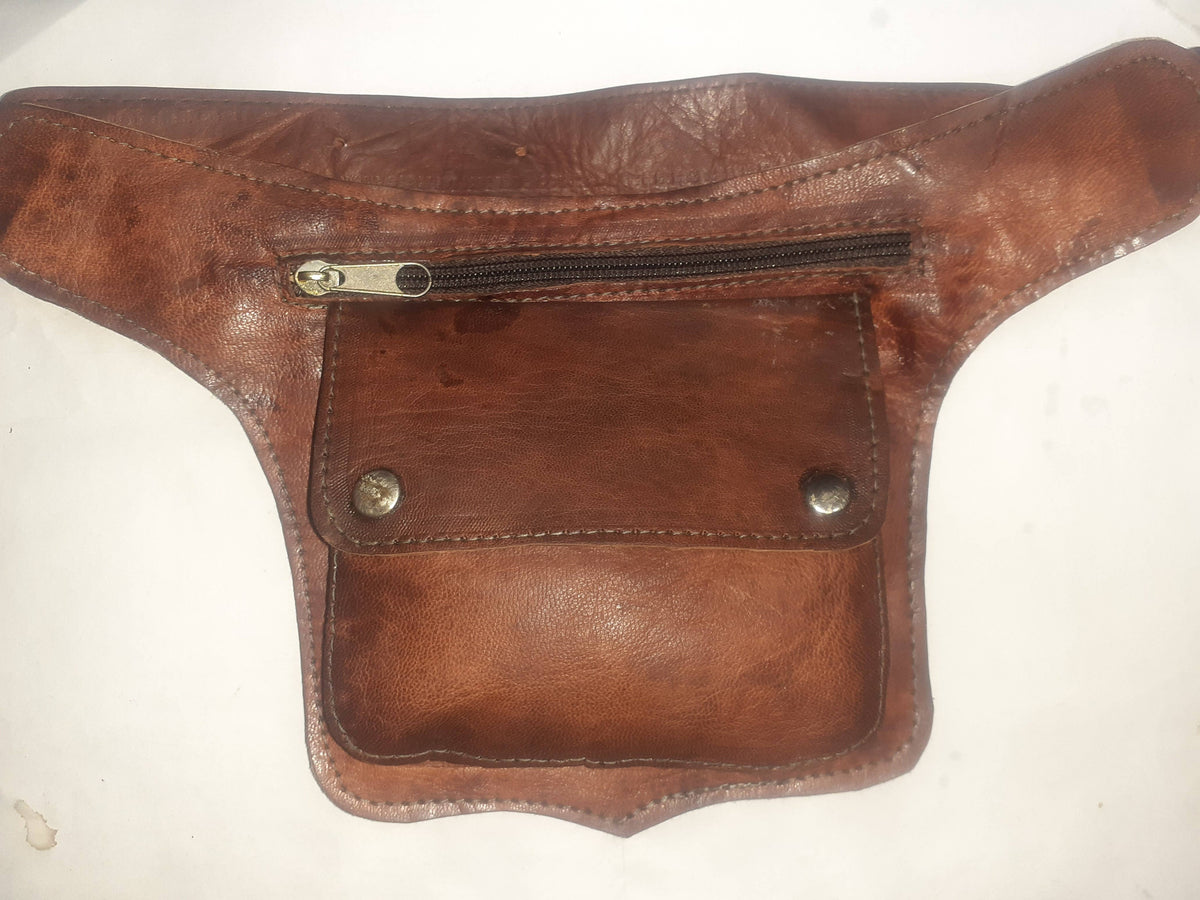 Cartuchera de Cuero Artesanal — Bolso Mujer Minimalista