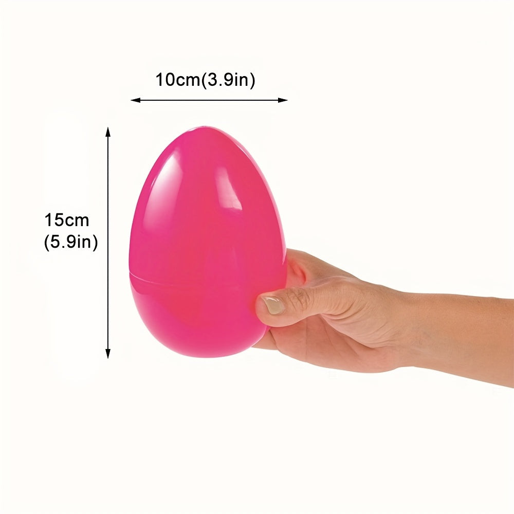 6Pcs Assorted Colors Giant Fillable Easter Eggs