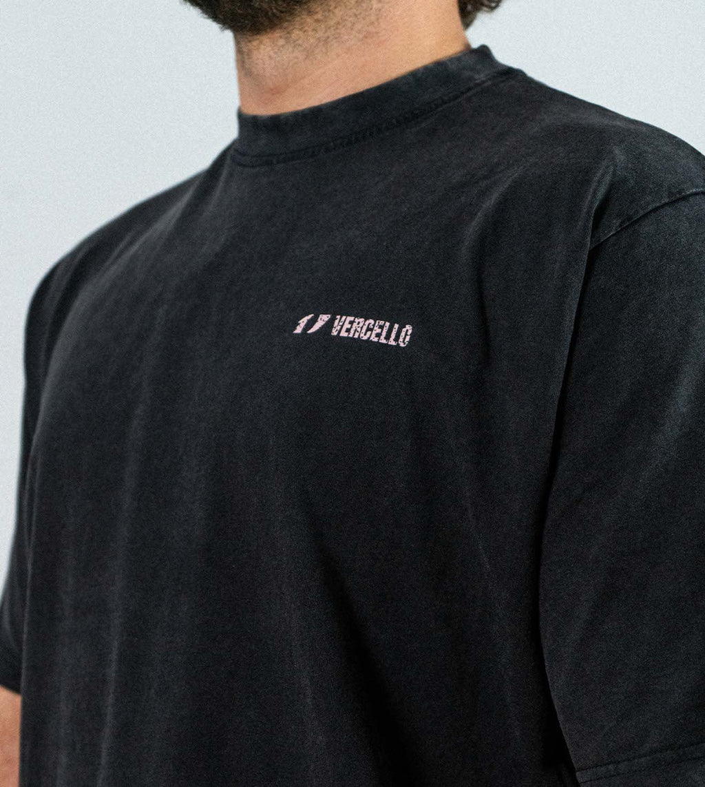 Camiseta Vercello Keels Negra Oversize
