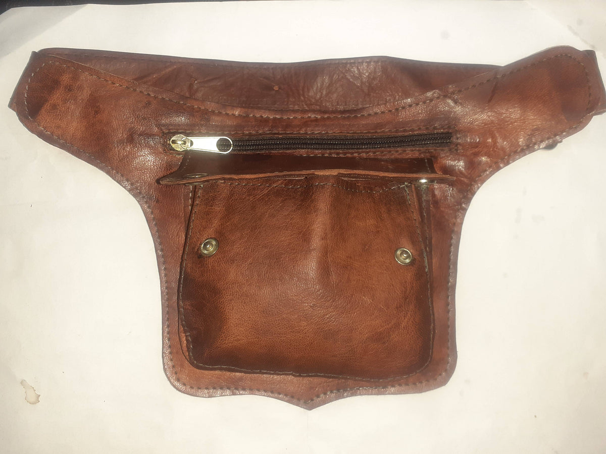Cartuchera de Cuero Artesanal — Bolso Mujer Minimalista