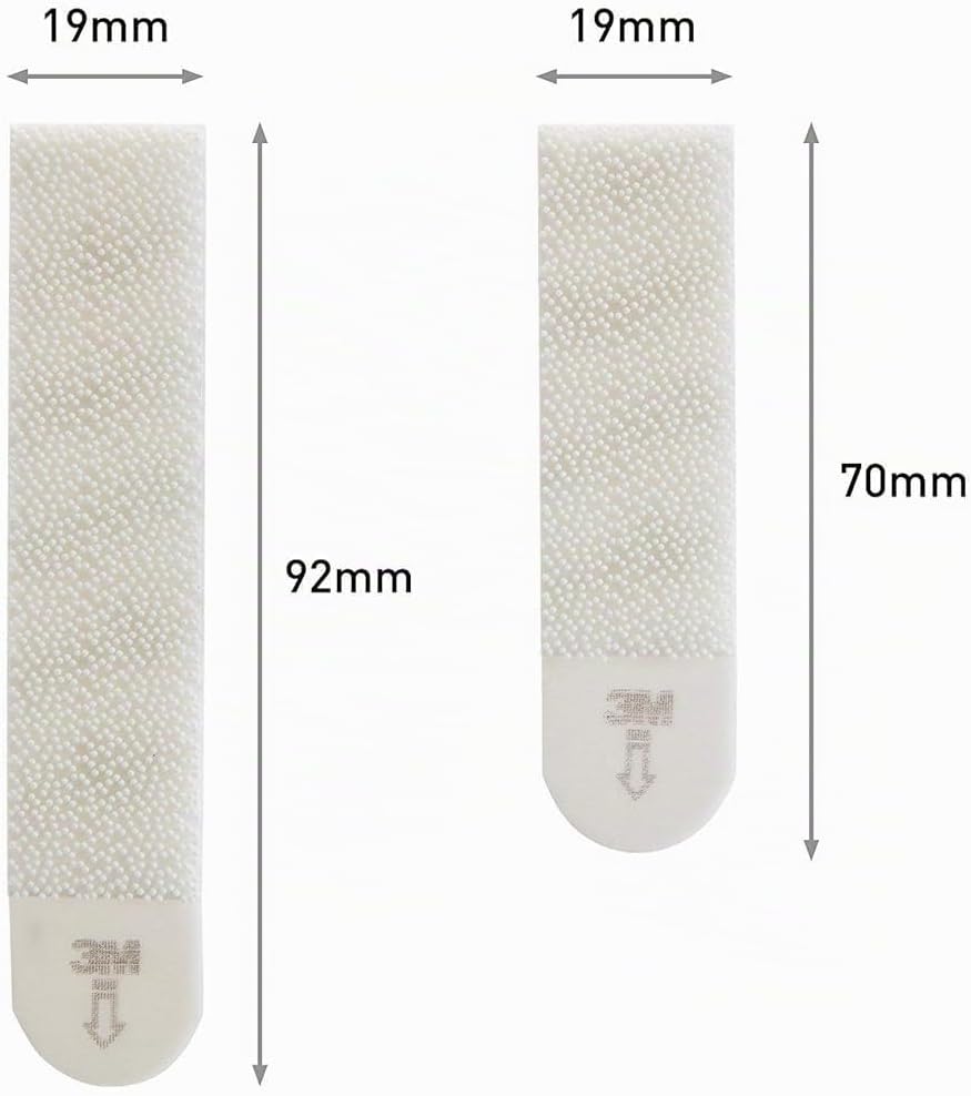 Command Tiras Adhesivas para Colgar Cuadros, 8 pares Grandes/4 pares Medianas, Blancas - Para Marcos, Espejos, Letreros, o Relojes de Pared - Colgar Sin Agujeros y Sin Taladrar