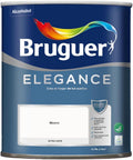 Bruguer ELEGANCE Pintura Monocapa ExtraMate, Paredes y Techos, Interior, Exterior protegido, Alta Durabilidad, UltraLavable, Resistente al Desgaste y Manchas Blanco 750 ml
