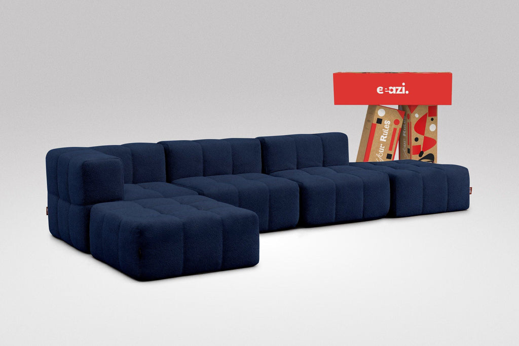 5-Piece Modular Sofa – Blue