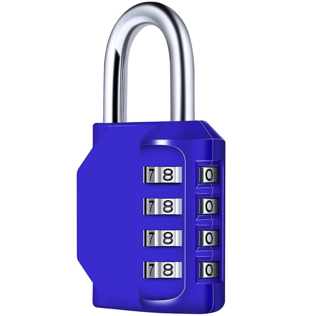 Candado Combinacion, Diyife Impermeable Candado Taquilla, Candado Seguridad 4 Dígitos, Candado para El Casillero del Gimnasio Escolar, Archivadores, Caja De Herramientas,Cerca, Cerrojo (Rojo)