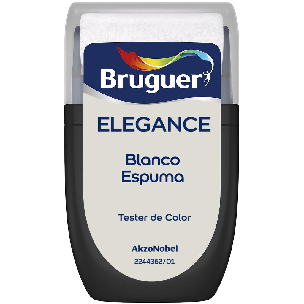 Bruguer ELEGANCE Pintura Monocapa ExtraMate, Paredes y Techos, Interior, Exterior protegido, Alta Durabilidad, UltraLavable, Resistente al Desgaste y Manchas Blanco 750 ml