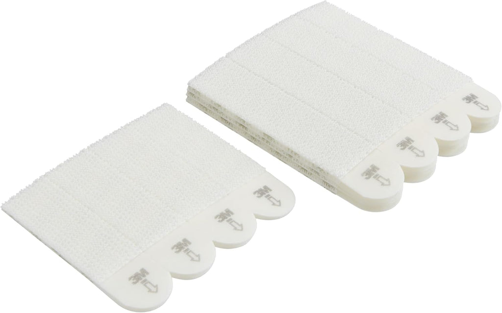 Command Tiras Adhesivas para Colgar Cuadros, 8 pares Grandes/4 pares Medianas, Blancas - Para Marcos, Espejos, Letreros, o Relojes de Pared - Colgar Sin Agujeros y Sin Taladrar