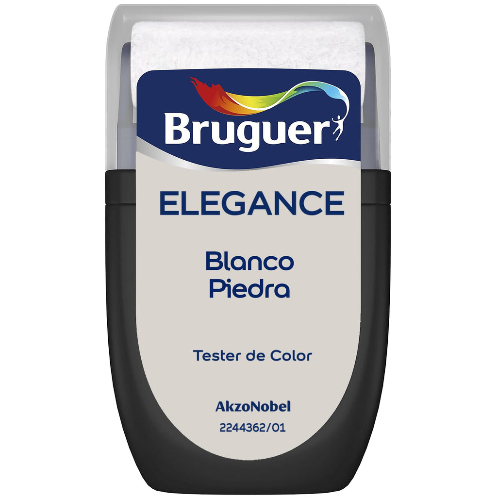 Bruguer ELEGANCE Pintura Monocapa ExtraMate, Paredes y Techos, Interior, Exterior protegido, Alta Durabilidad, UltraLavable, Resistente al Desgaste y Manchas Blanco 750 ml