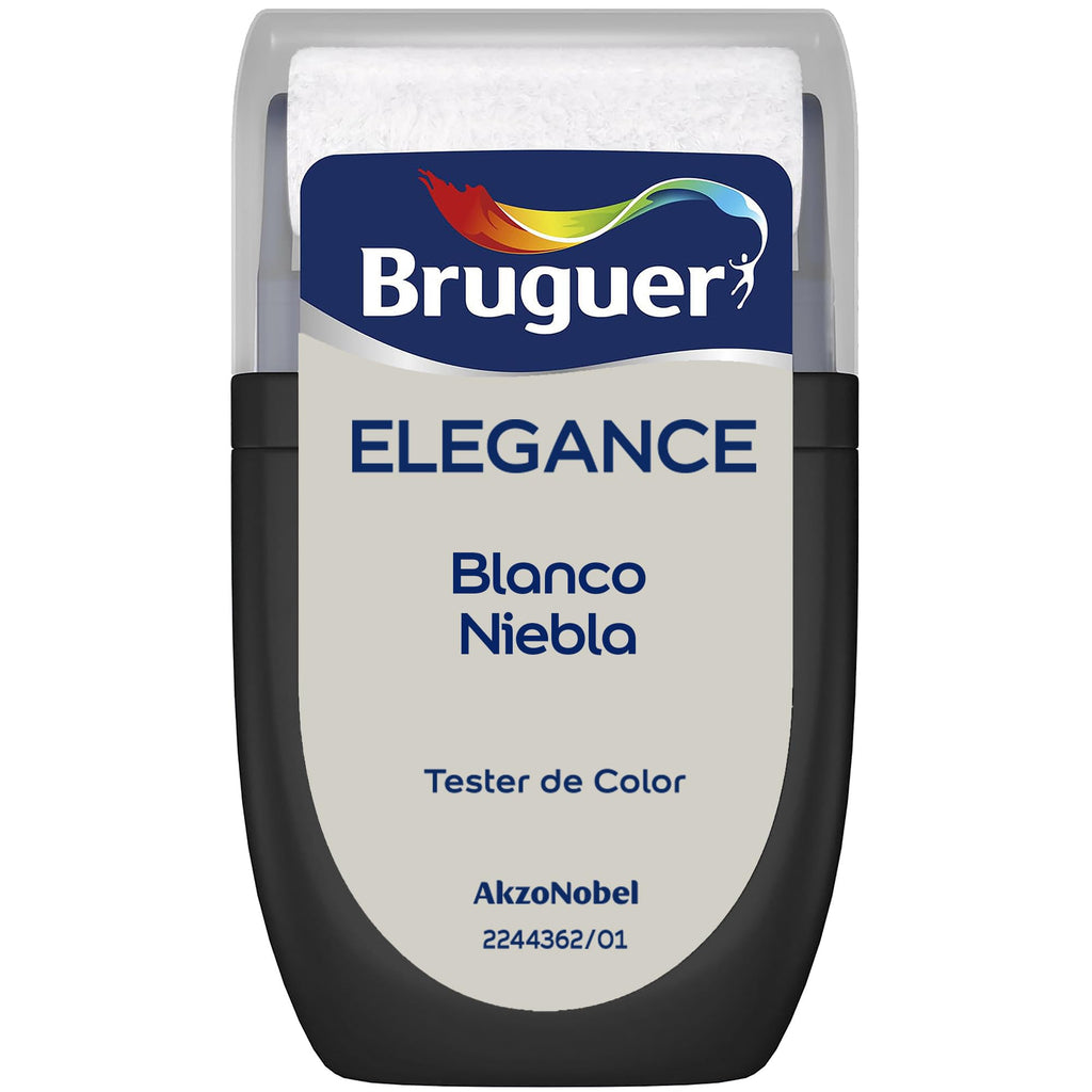 Bruguer ELEGANCE Pintura Monocapa ExtraMate, Paredes y Techos, Interior, Exterior protegido, Alta Durabilidad, UltraLavable, Resistente al Desgaste y Manchas Blanco 750 ml