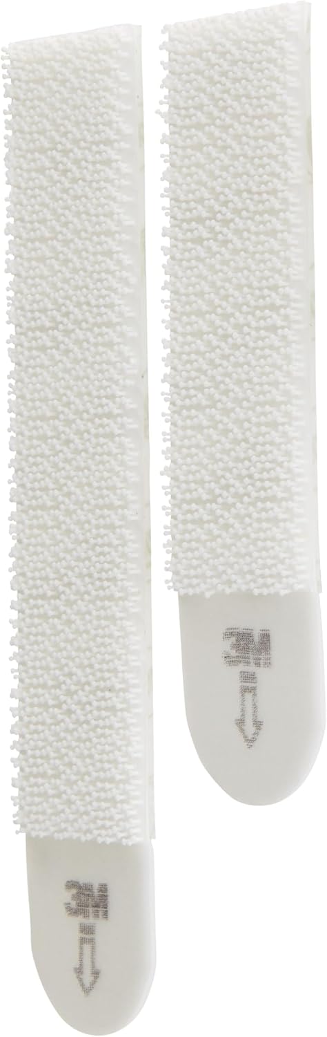 Command Tiras Adhesivas para Colgar Cuadros, 8 pares Grandes/4 pares Medianas, Blancas - Para Marcos, Espejos, Letreros, o Relojes de Pared - Colgar Sin Agujeros y Sin Taladrar