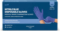 by Amazon Guantes Desechables de Nitrilo Azules, sin Polvo, sin Látex, Talla M, Paquete de 100