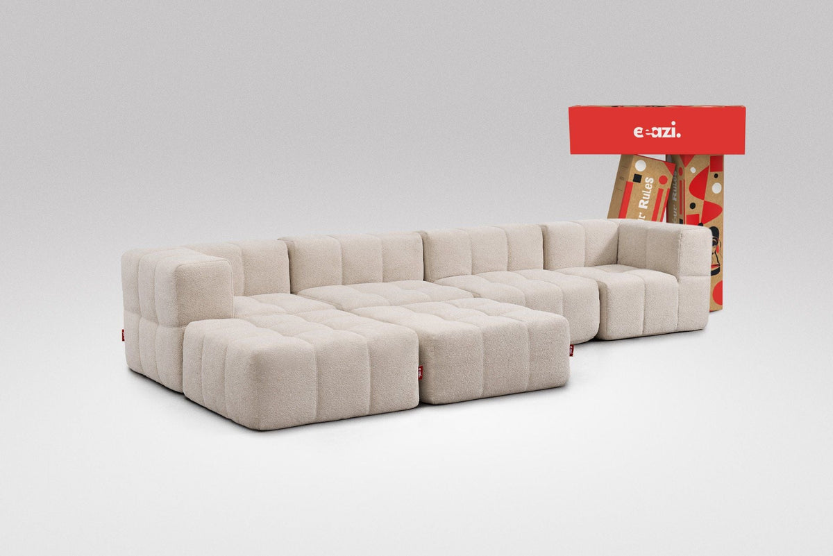 6-Piece Modular Sofa – Beige