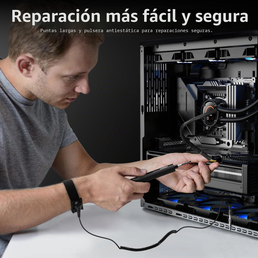 JOREST 40Pcs Destornilladores Precision Kit, Set Herramientas con Torx T1 T2 T3 T4 T5, TR6 T7 T8 T9 T10 T15, Triwing Y00, P2/P5, -1.0/2.0, etc, per Switch, PS4, Joycon, Xbox, PC, Mac, Laptop, Gafas