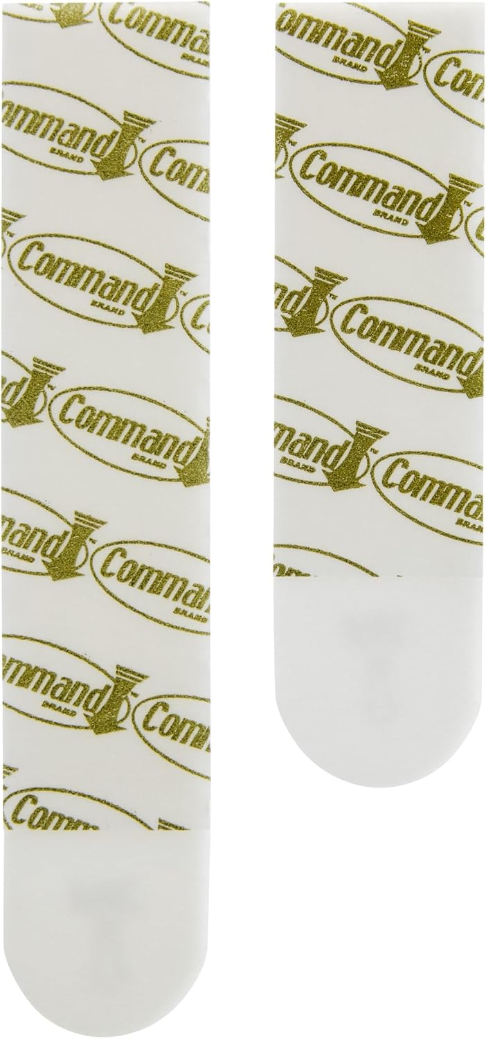 Command Tiras Adhesivas para Colgar Cuadros, 8 pares Grandes/4 pares Medianas, Blancas - Para Marcos, Espejos, Letreros, o Relojes de Pared - Colgar Sin Agujeros y Sin Taladrar