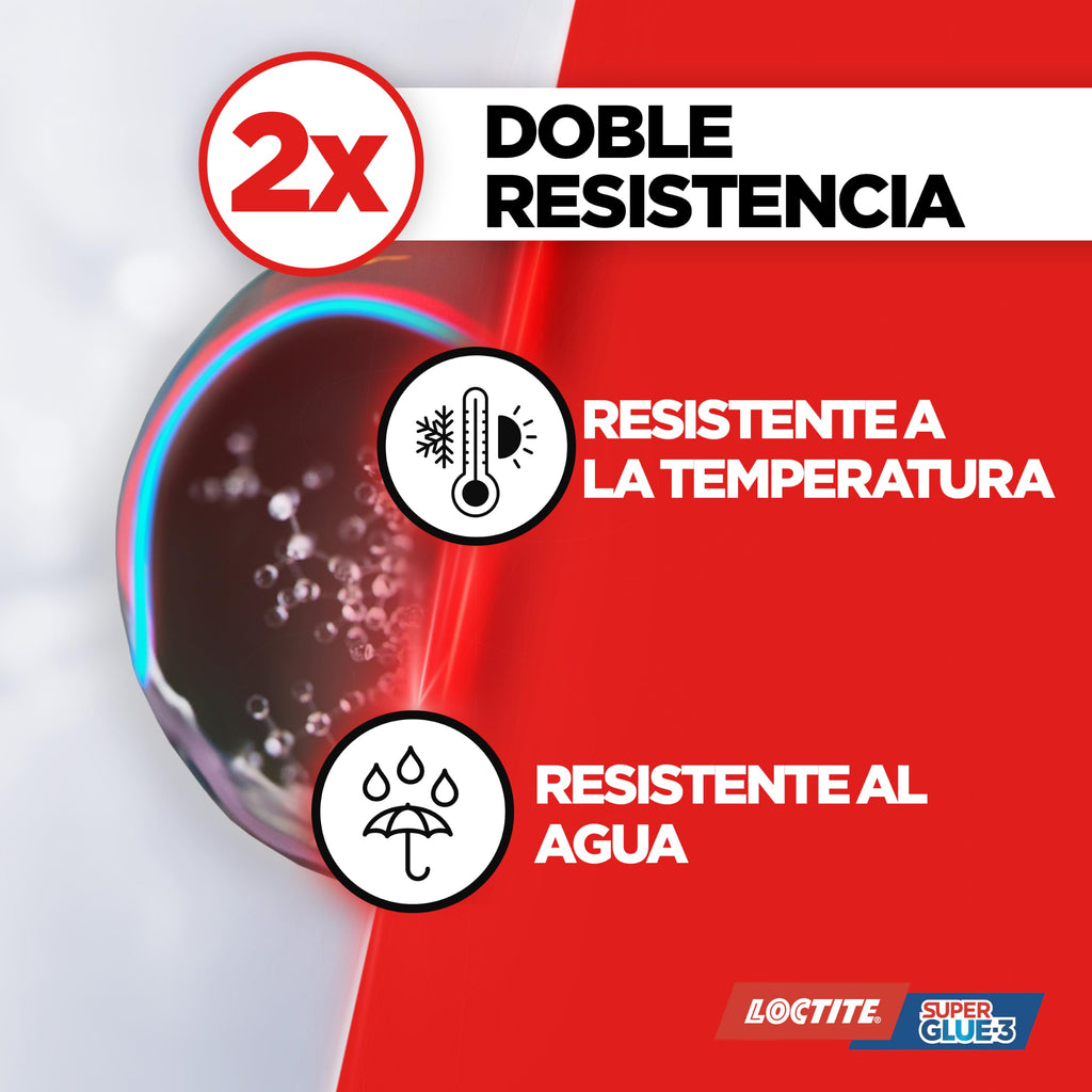 Loctite Super Glue-3 Monodosis, Pegamento Instantáneo Transparente, 3 x 1 g