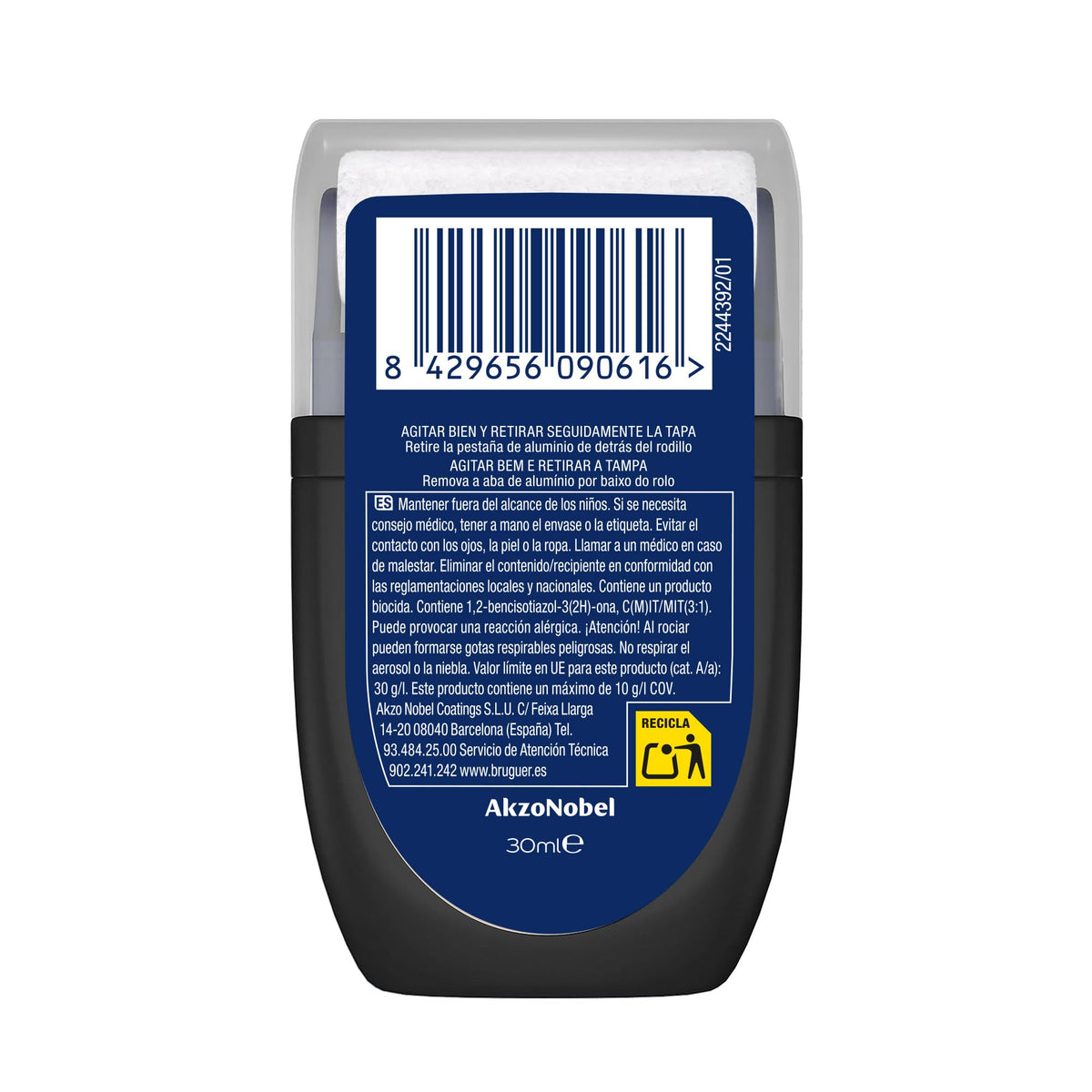 Bruguer ELEGANCE Pintura Monocapa ExtraMate, Paredes y Techos, Interior, Exterior protegido, Alta Durabilidad, UltraLavable, Resistente al Desgaste y Manchas Blanco 750 ml