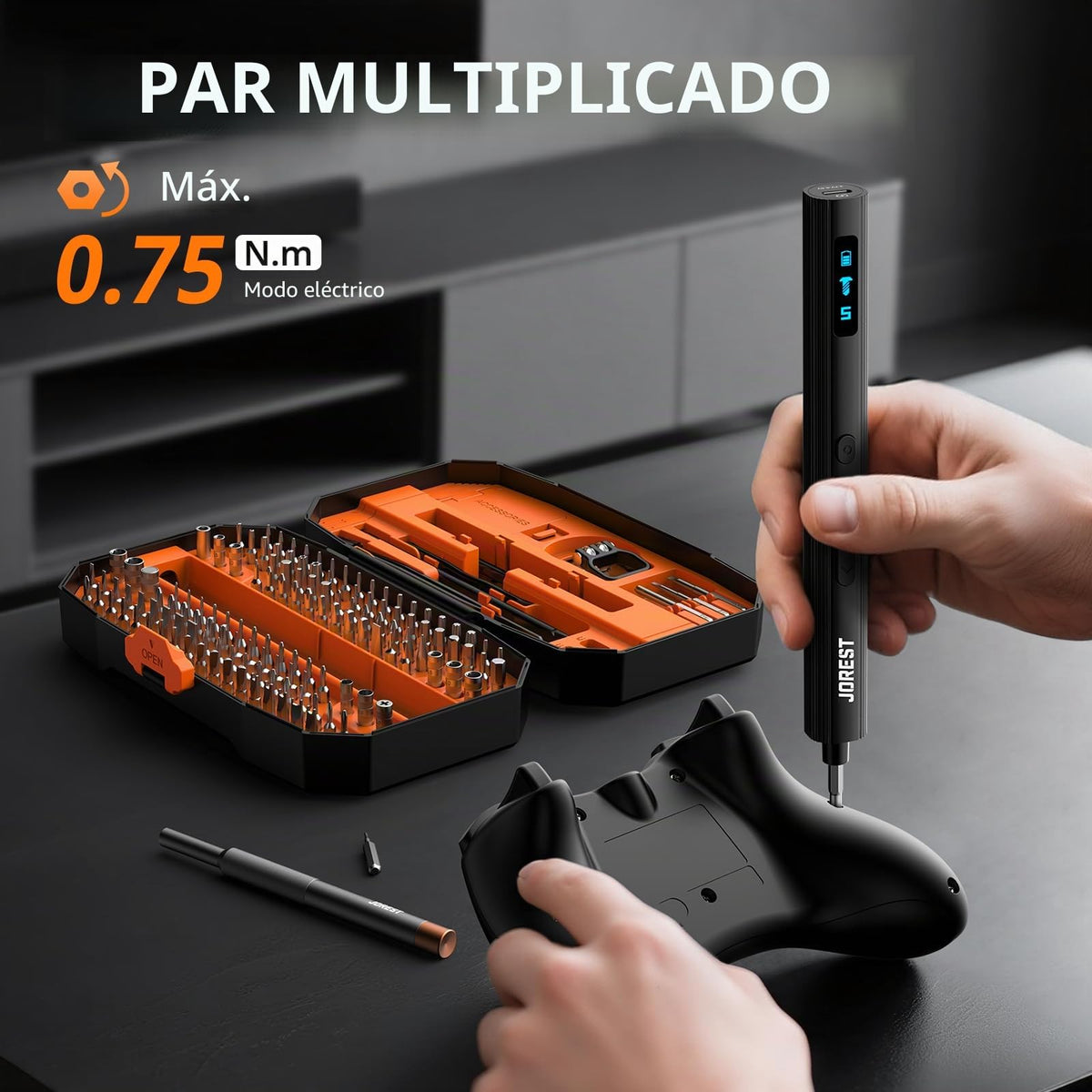 JOREST 40Pcs Destornilladores Precision Kit, Set Herramientas con Torx T1 T2 T3 T4 T5, TR6 T7 T8 T9 T10 T15, Triwing Y00, P2/P5, -1.0/2.0, etc, per Switch, PS4, Joycon, Xbox, PC, Mac, Laptop, Gafas