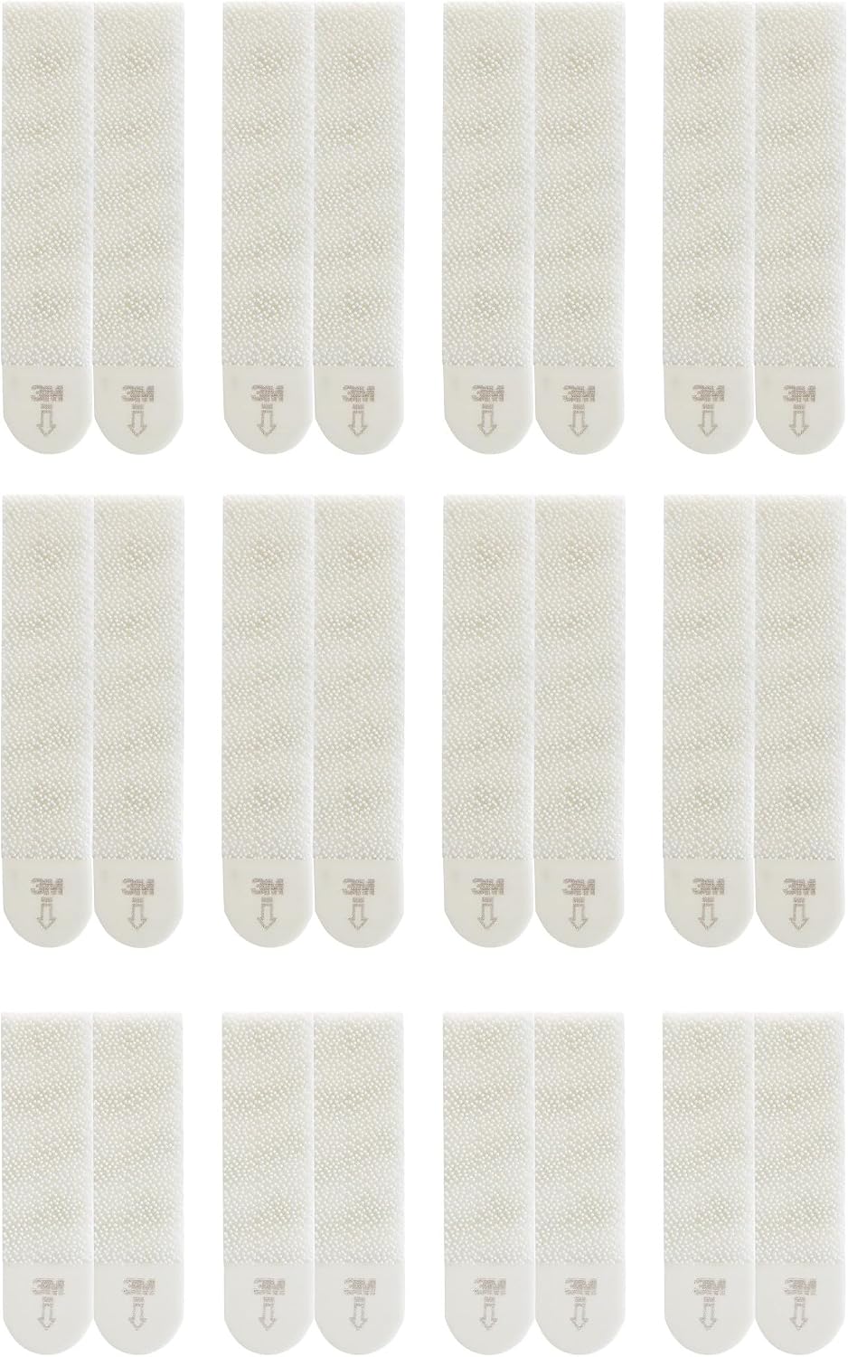 Command Tiras Adhesivas para Colgar Cuadros, 8 pares Grandes/4 pares Medianas, Blancas - Para Marcos, Espejos, Letreros, o Relojes de Pared - Colgar Sin Agujeros y Sin Taladrar