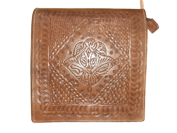 Bolso Cuadrado de Piel Vacuno — Estilo Fez | Bolso Mujer Artesanal