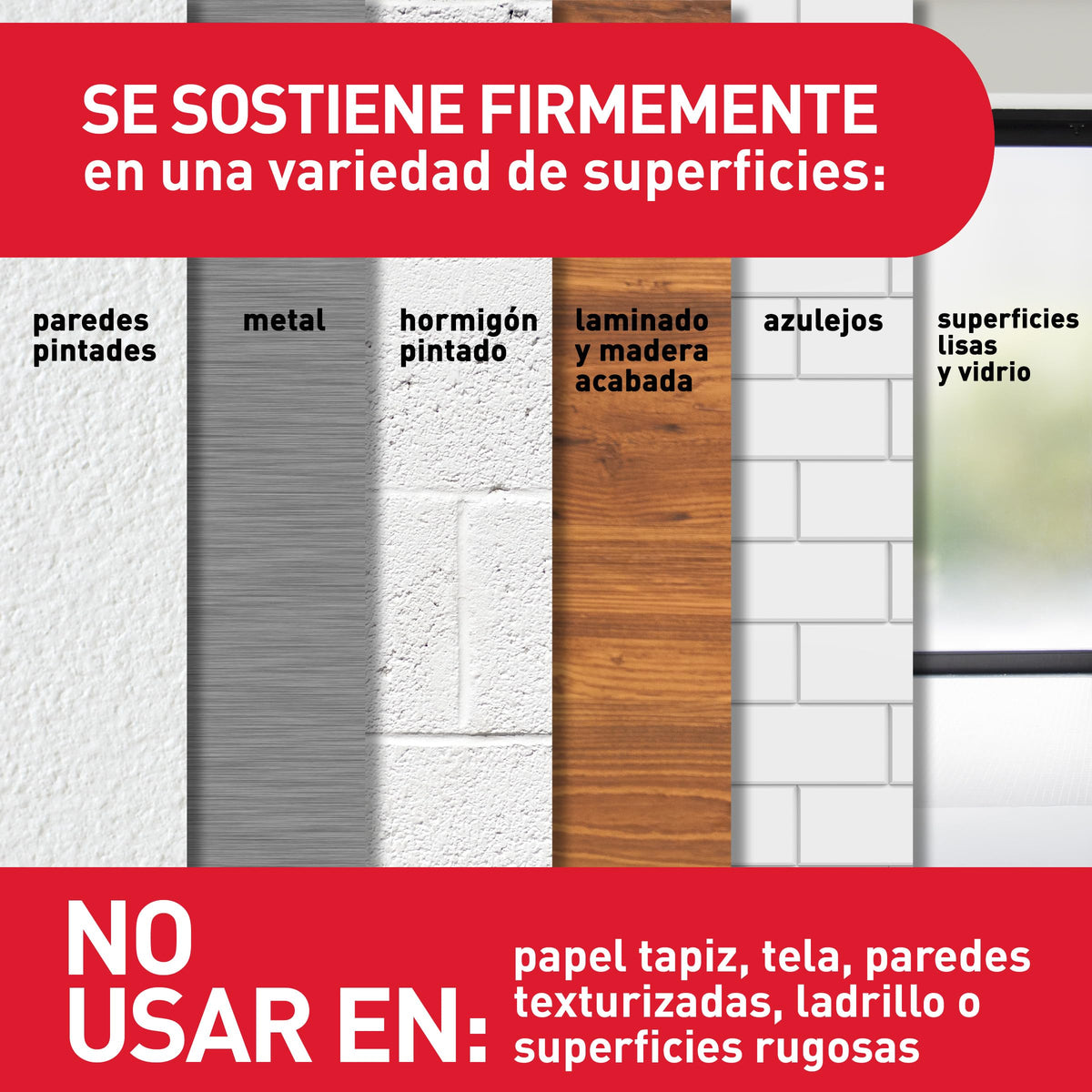 Command Tiras Adhesivas para Colgar Cuadros, 8 pares Grandes/4 pares Medianas, Blancas - Para Marcos, Espejos, Letreros, o Relojes de Pared - Colgar Sin Agujeros y Sin Taladrar