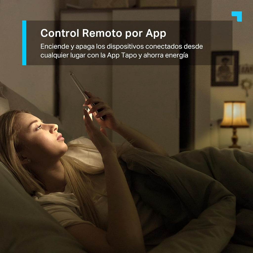 Tapo P100 - Enchufe Inteligente WiFi, Programa Horarios, Control App/Voz