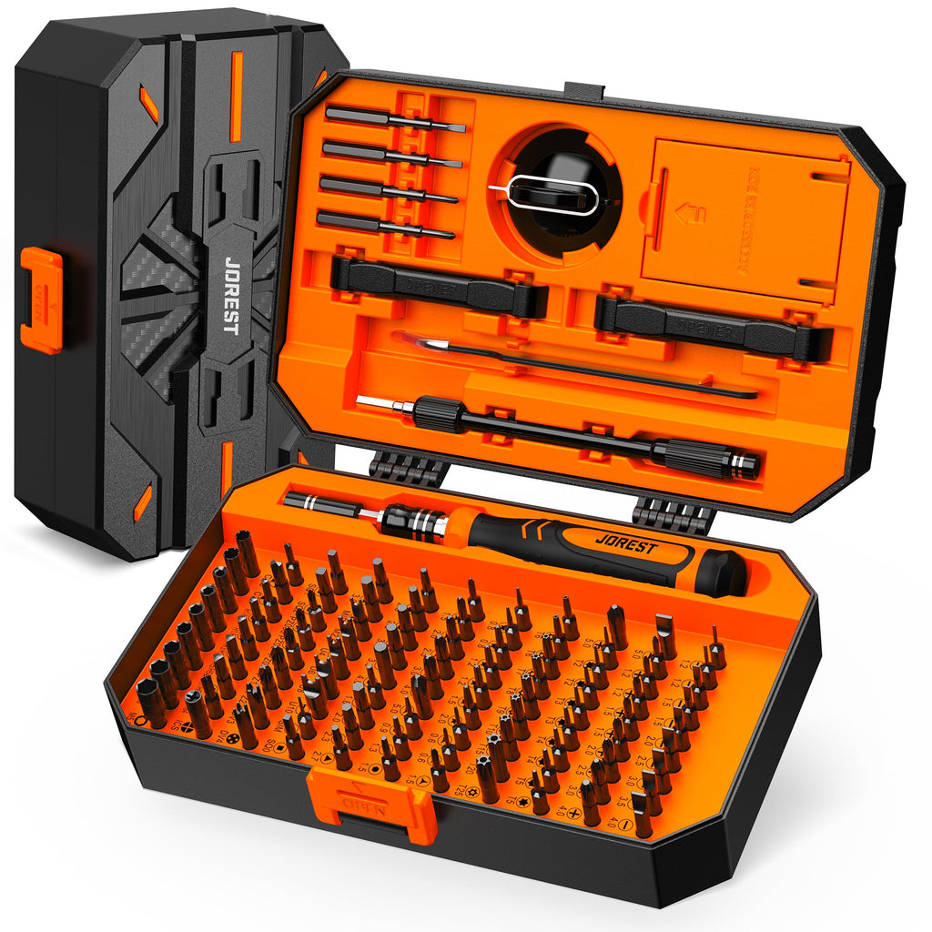 JOREST 40Pcs Destornilladores Precision Kit, Set Herramientas con Torx T1 T2 T3 T4 T5, TR6 T7 T8 T9 T10 T15, Triwing Y00, P2/P5, -1.0/2.0, etc, per Switch, PS4, Joycon, Xbox, PC, Mac, Laptop, Gafas