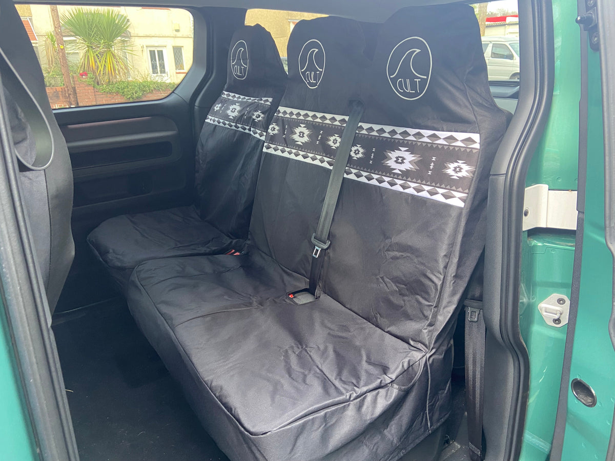Double front seat cover AZTEC Brown
