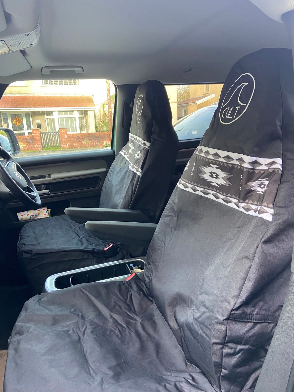 Single seat cover BLACK