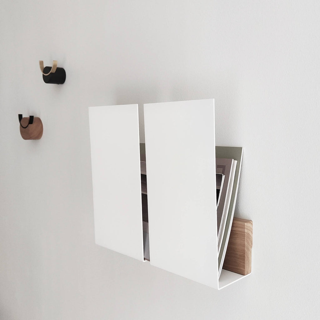 Revistero de pared Faenza – estante flotante para revistas