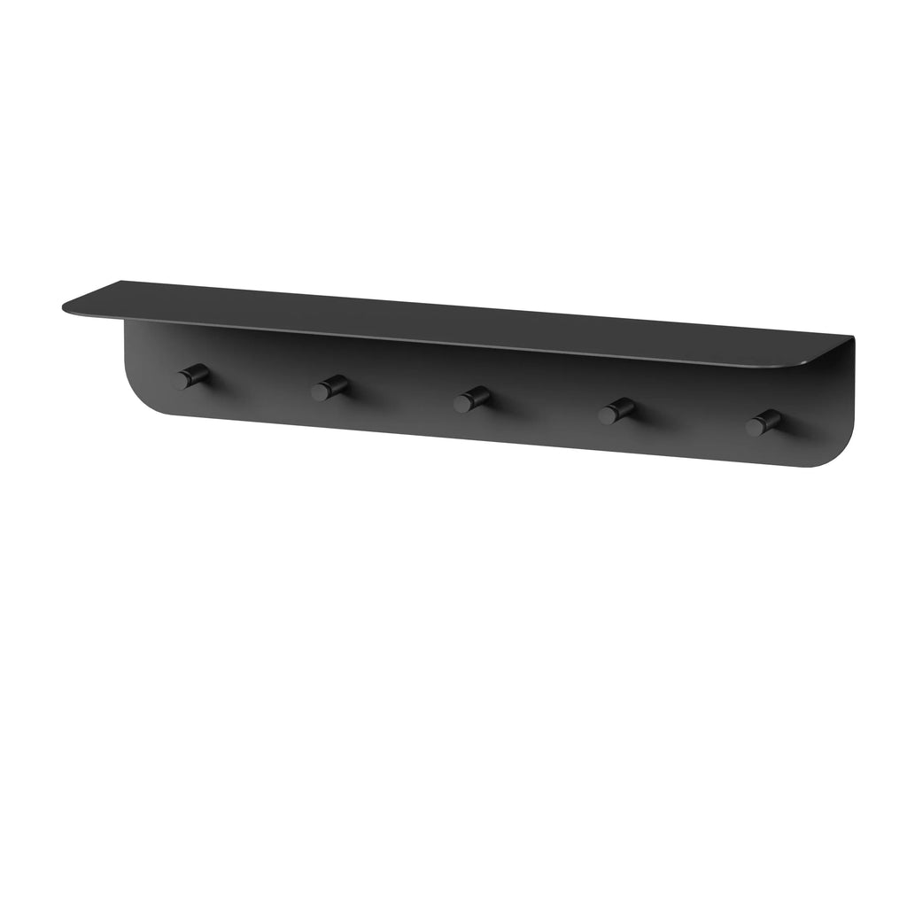 Perchero de pared Milano con estante y ganchos
