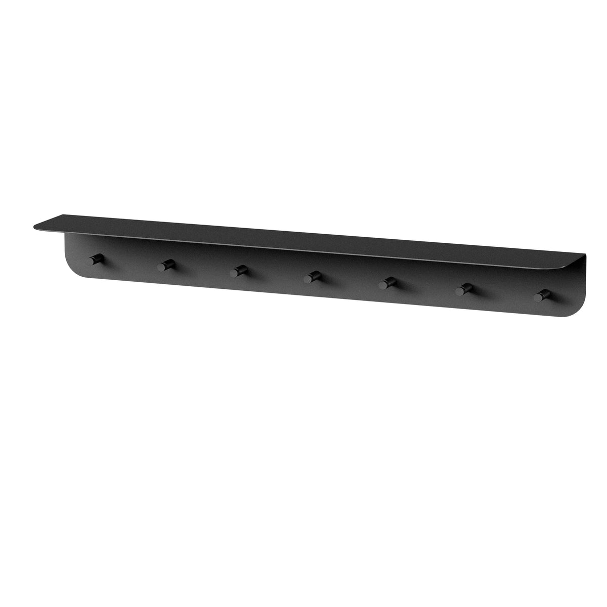 Perchero de pared Milano con estante y ganchos