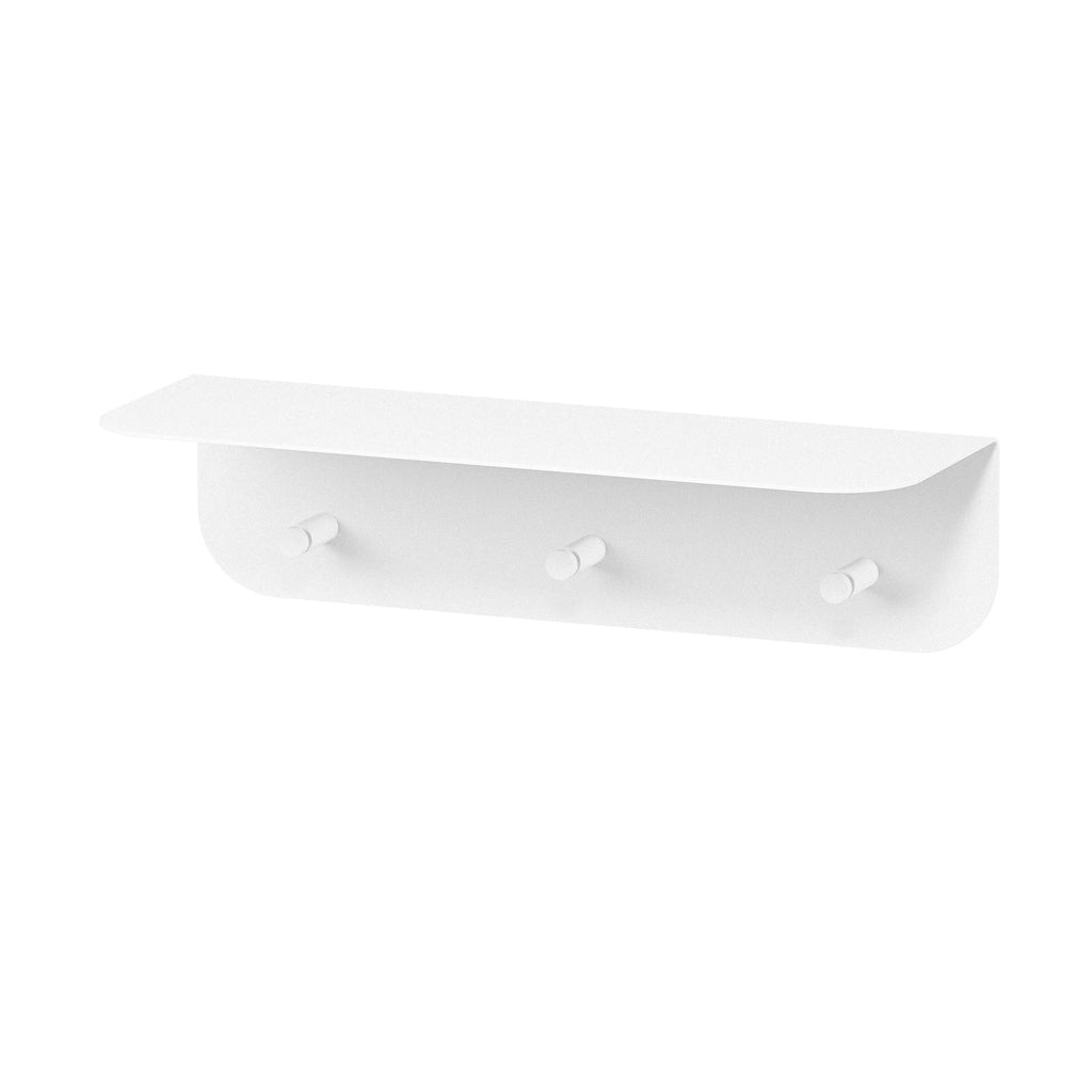 Perchero de pared Milano con estante y ganchos