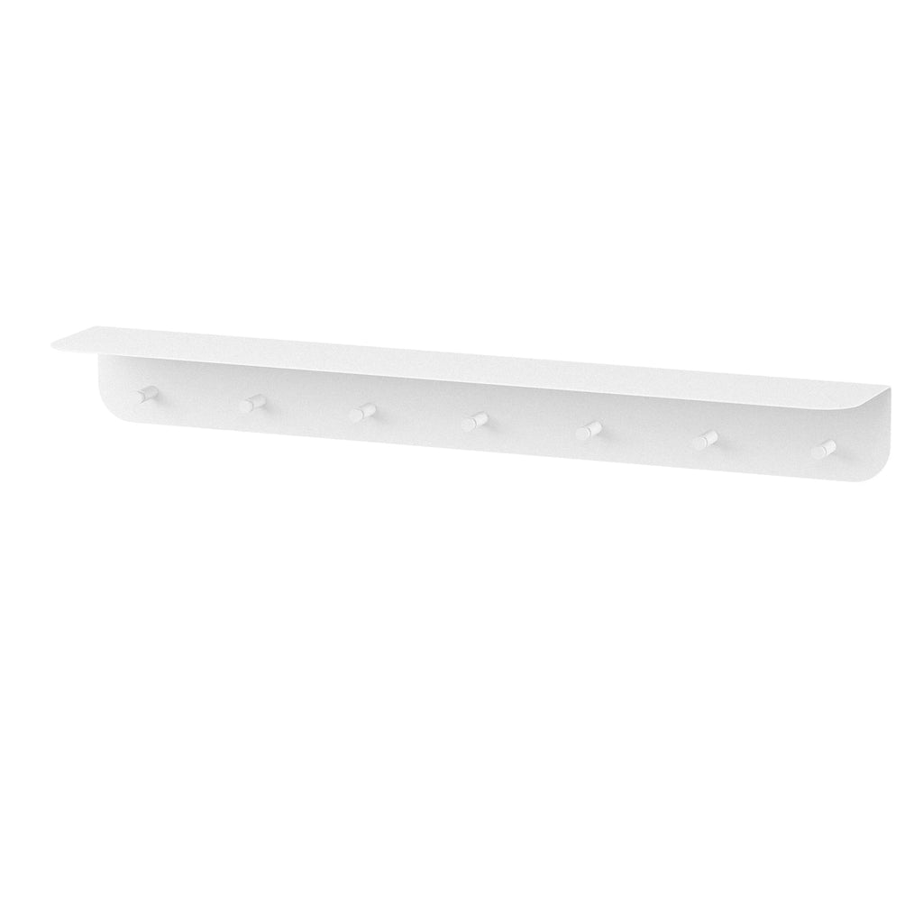 Perchero de pared Milano con estante y ganchos