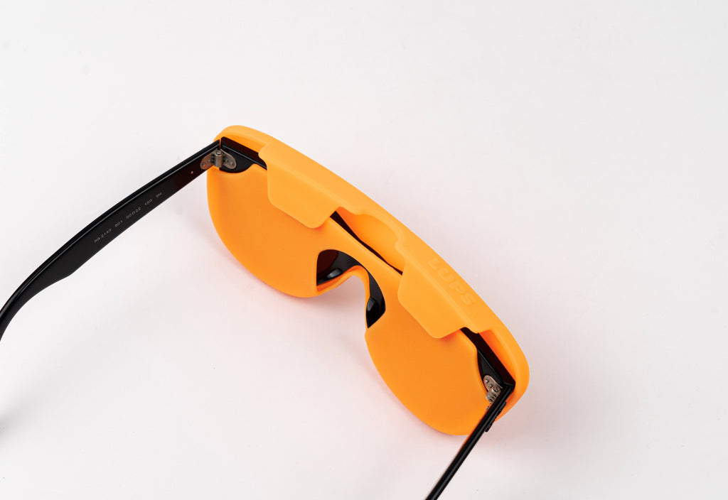 Funda de gafas de silicona flexible - Orange Peach