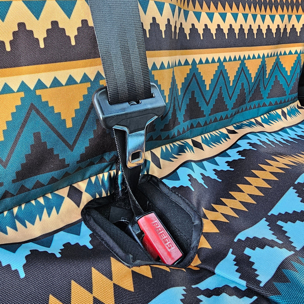 Double front seat cover INDI Blue