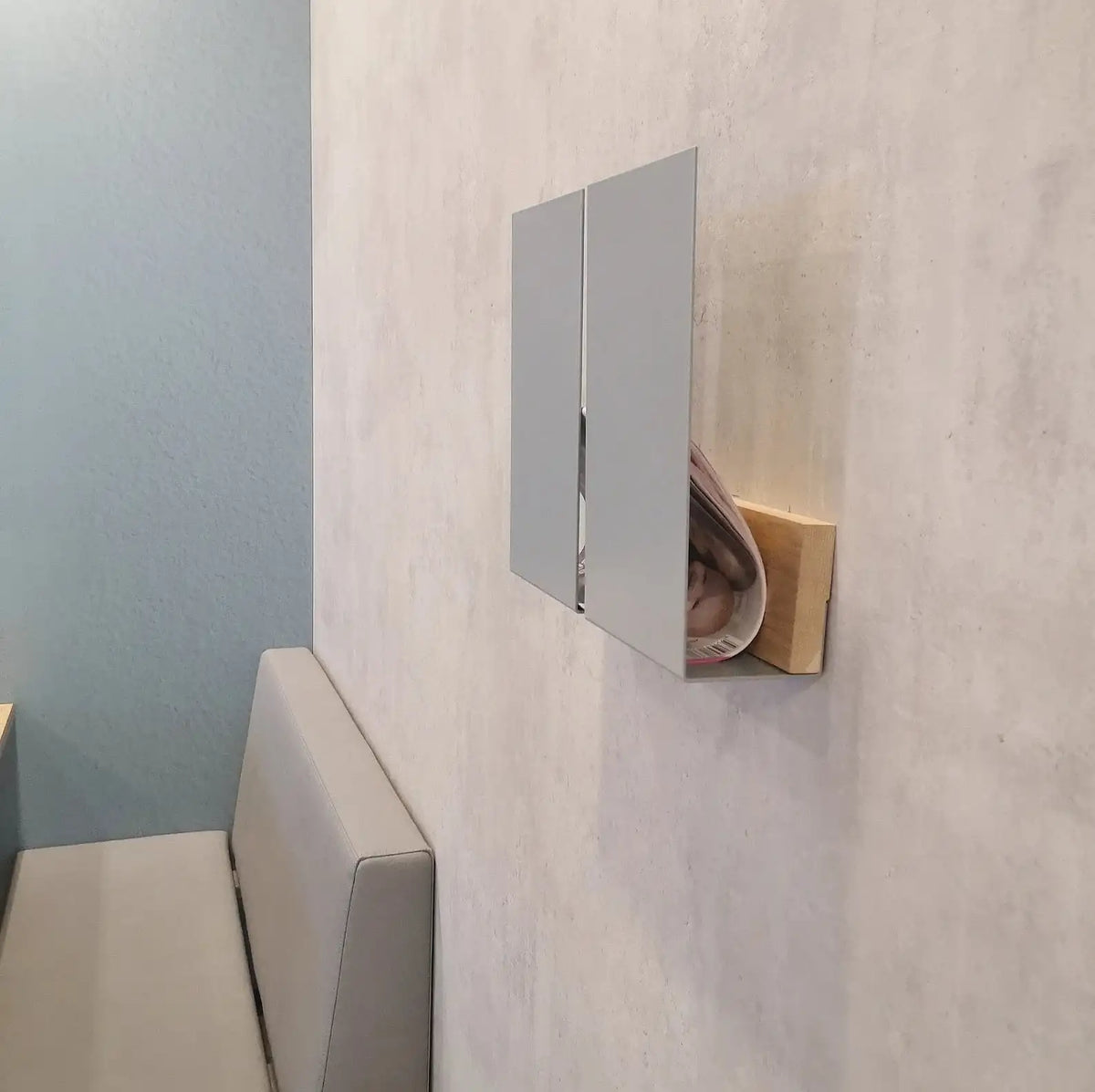 Revistero de pared Faenza – estante flotante para revistas