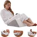 Memory Foam Wedge Pillow Body Positioner for Bedridden Support Grey
