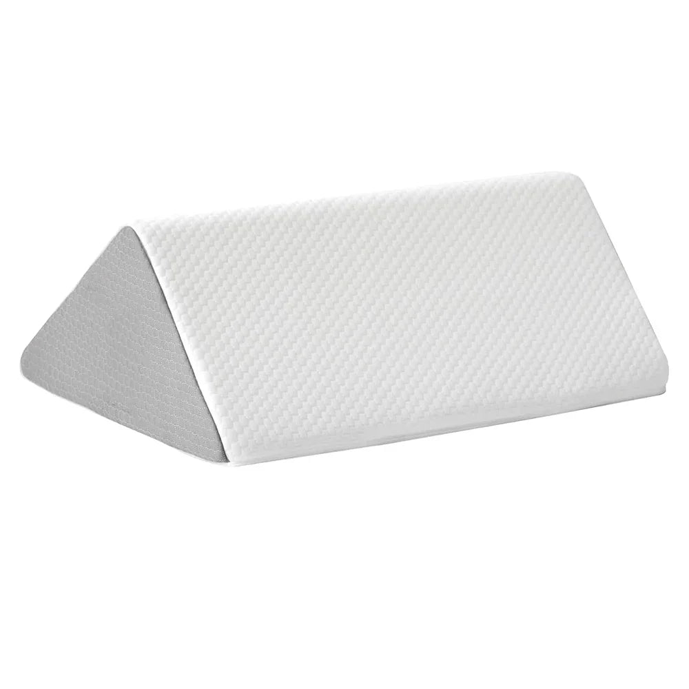 Memory Foam Wedge Pillow Body Positioner for Bedridden Support Grey