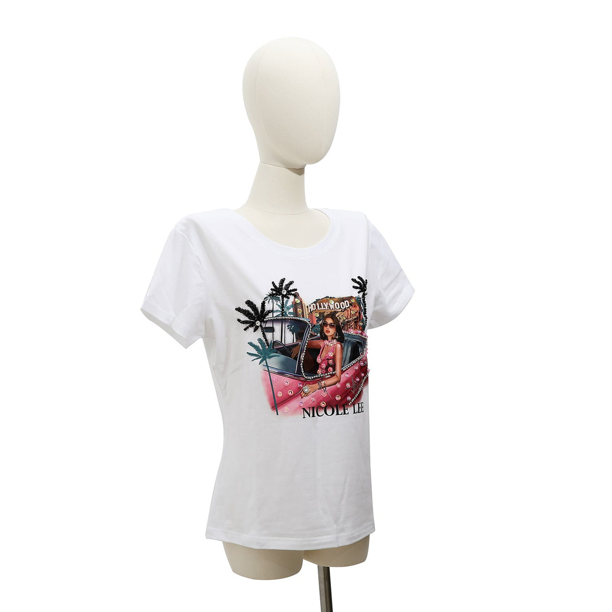 Camiseta con Brillos Nicole Lee — Hollywood Drive | Moda Mujer TikTok