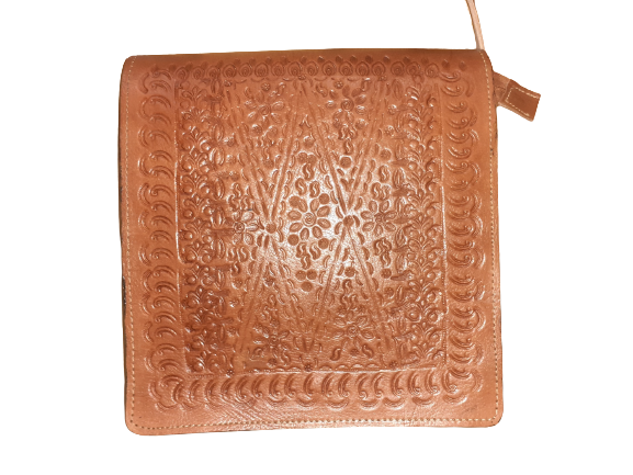 Bolso Cuadrado de Piel Vacuno — Estilo Fez | Bolso Mujer Artesanal