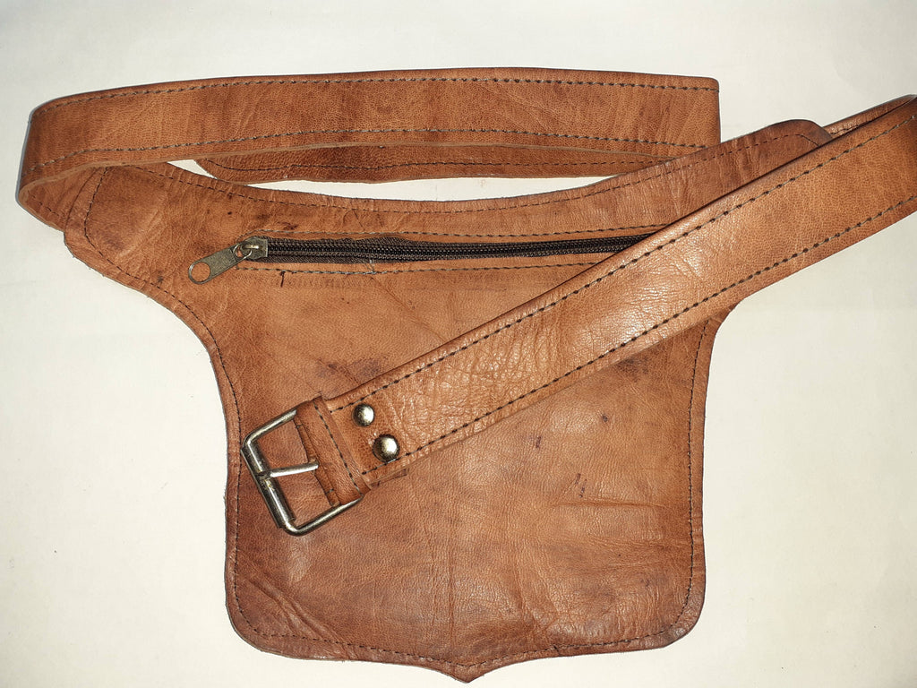 Cartuchera de Cuero Artesanal — Bolso Mujer Minimalista
