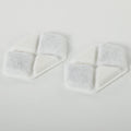 16 pcs Filtre Fontaine Eau Chat, Distributeur d'Eau filtrante pour Chat et Chien, Triple Système de Filtration, Blanc