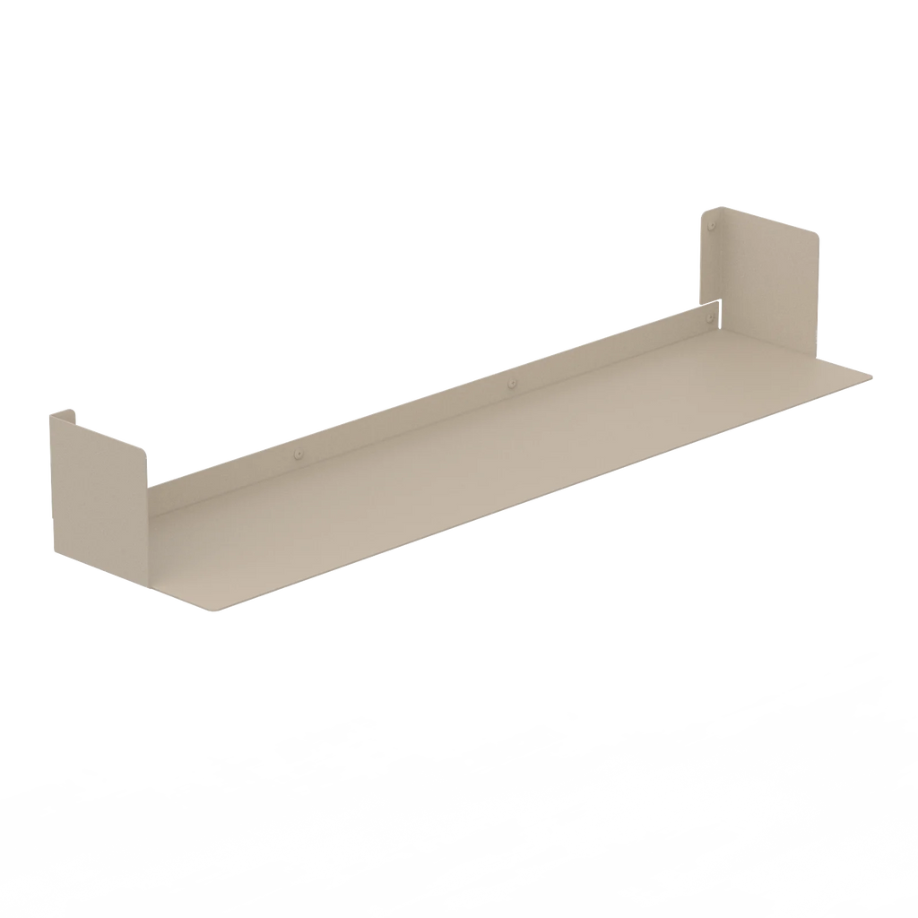 Estantería de pared metálica Bergamo – repisa flotante para libros