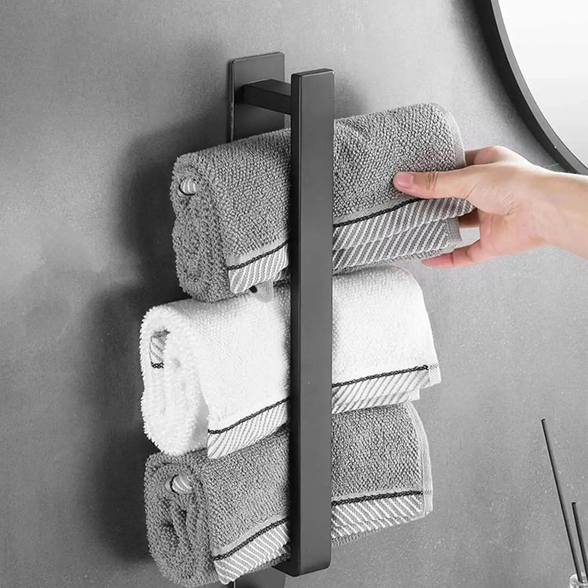 Toallero baño Torino – barra toallero sin taladro